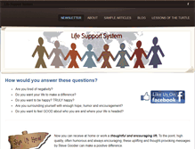 Tablet Screenshot of lifesupportsystem.com